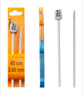 Agujas aluminio tricotar 40cm.